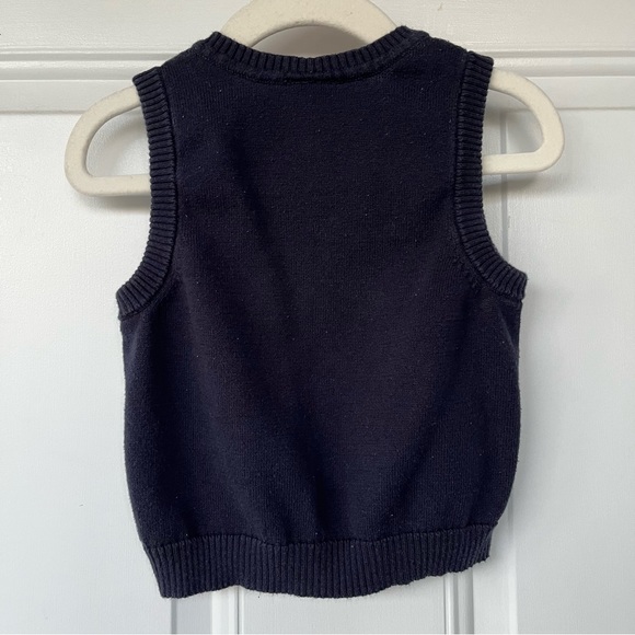 •Nautica• Baby Boy V-Neck Argyle Sweater Vest - Size 12-18 Months - Picture 4 of 6